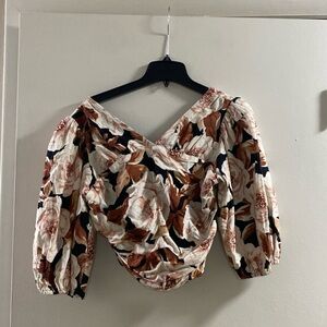 Express Multicolor Floral Blouse